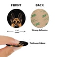 thumbnail image 5 of WIRESTER Set 4pcs Round Metal Plates Sticker Replace For Magnetic Car Mount Magnet Phone Holder - Dog Faces On Black Background, 5 of 7