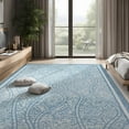 thumbnail image 7 of FULIE Abstract 5'x8'Rugs for Living Room Soft Area Rugs Boho Carpet,Blue, 7 of 7