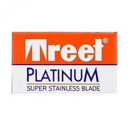 Treet Platinum Super Stainless Double Edge Razor Blades-10 Blade Pack
