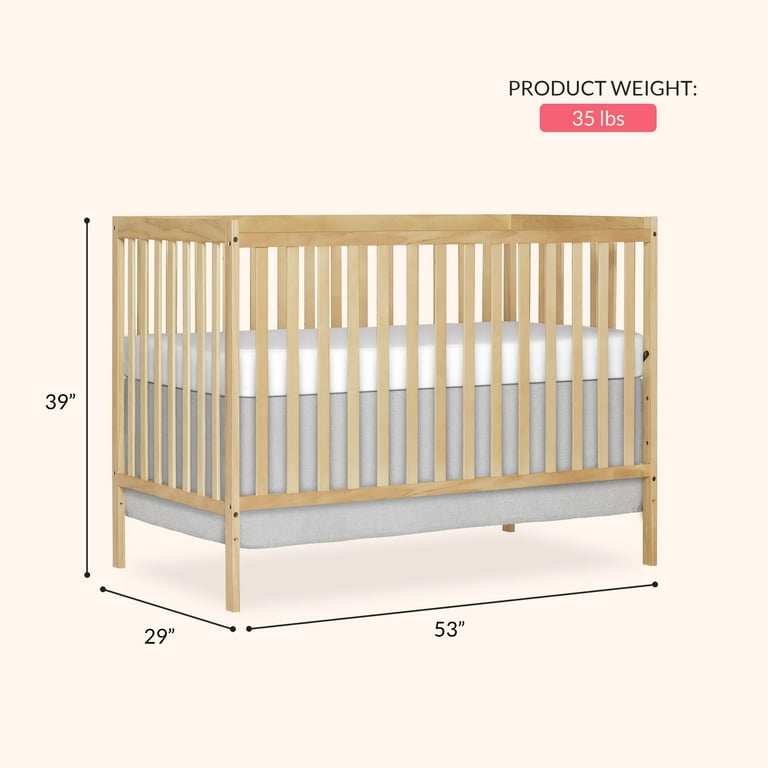 Dream On Me Synergy 5-in-1 Convertible Crib, Natural