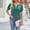 Green, variant on Women's Fashion Casual Solid Color Women's V Neck Button Wooden Ear Edge Short Sleeved T Shirt Top Women Short Sleeve Tops Loose Fit Womens Top Apparel T Shirt Women Shirts Summer Tee Shirts Women