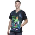 thumbnail image 7 of Tooniforms Men Scrubs Top, V-Neck, Plus Size, TF708, 2XL, Keep Mars Green, 7 of 7