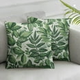 thumbnail image 3 of Sage Green Leaf Plant Pillow Covers  Set of 2 Tropical Fern Herbs Botanical Leaves Floral Decorative Pillow Cases Vintage Cushion Case Farmhouse Home Decor for Couch Sofa Porch Outdoor, 3 of 7