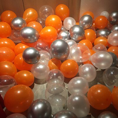Globos de látex metálicos dorados y plateados de 12 pulgadas, 10 Uds., Globos de Metal nacarado, Globos de colores dorados, suministros para fiestas de cumpleaños y bodas Deng Xun unisex