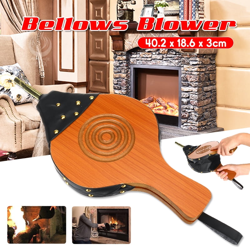 Fireplace Bellows Air Bellow Blower Cast Nozzle with with Hanging