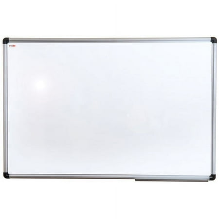 UPC: 0874951002815 | Viztex® Lacquered Steel Magnetic Dry Erase Board with an Aluminium Frame – 36  x 48