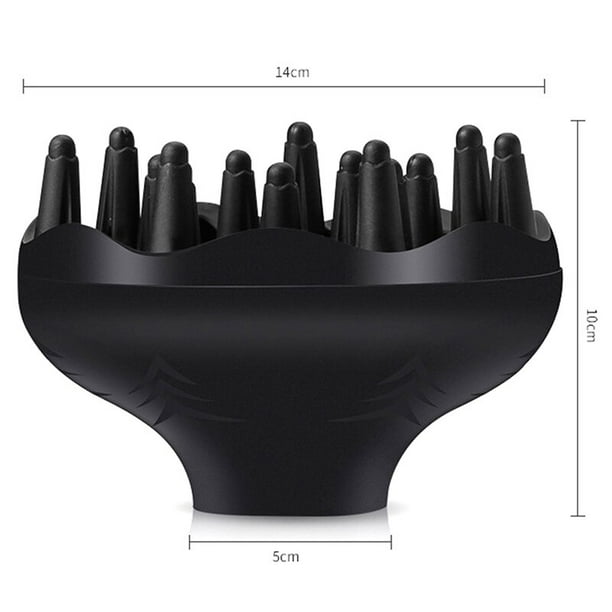 Difusor de cabello portátil, 1 unidad, difusor de secador de rizos profesional para estilizar el cabello, soplador de peluquería Universal, herramienta para rizar el salón Gao Jinjia LED