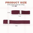 thumbnail image 2 of Elástico para mangas, 6pcs brazaletes ajustables para camisas, correa elástica antideslizante para deportes, accesorios de disfraz para hombres y mujeres, Negro, Rojo, Blanco, 2 of 7