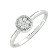 thumbnail image 2 of Sterling Silver with 1/20 CTTW Natural White Diamond Circle Ring, 2 of 3