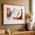 thumbnail image 4 of Feminine Wiles Series Two #1 - Mixed Media Abstract Modern Art Geometric Minimalist Pop Art Surrealism Oak Framed Wall Art Print 16 x 24 inches, 4 of 6