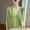 Green, variant on HOMBOM Green Trendy Tops for Women 2025 Cutout Solid Color V-Neck Sleeveless Knitted Vest
