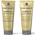 thumbnail image 1 of Nuva Botanicals Champú y acondicionador de coco Champú y acondicionador de vainilla con biotina y colágeno - Champú y acondicionador hidratante con aceite de jojoba, aceite de argán y vitamina E (6.8, 1 of 5