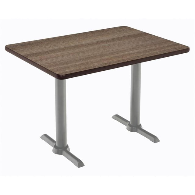 Scranton & Co Mode Teak Bistro Height Conference Table 30 x 48 in