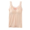 thumbnail image 5 of QASIEATN Sweatshirt for Graceful Women Fashion, Sleeveless Thermal Shirts with Detachable Built In Bra V Neck Vest Fleece Lined Underwear Thermal Tank Tops, Womens Fall Tops, 5 of 5