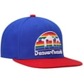 thumbnail image 3 of Men's Mitchell & Ness Royal/Red Denver Nuggets Hardwood Classics Team Two-Tone 2.0 Snapback Hat, 3 of 5