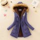 thumbnail image 1 of Chaqueta de algodón acolchada para mujer, abrigo informal ajustado con capucha, Parkas acolchadas, abrigo cálido, otoño e invierno, novedad de 2024, 1 of 4