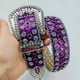 thumbnail image 4 of Eye-catching Purple Adult Waist Belt Luxurious Sweet Waist Belt Fashion Belts Full Diamond Rhinestone Belt for Nightclub Purple, 4 of 4