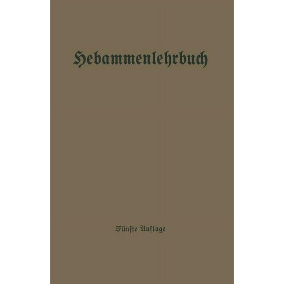 Hebammenlehrbuch, (Paperback)
