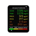 thumbnail image 2 of SNNROO 6 In 1 PM2.5 PM10 HCHO TVOC CO2 Multifunctional Air Quality Detector Carbon Dioxide Formaldehyde Monitor LCD Large Screen Display Portable Home Office Hotel Desktop Air Quality Tes, 2 of 7