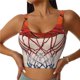 thumbnail image 1 of Balery Basketball Shot Sujetadores deportivos con espalda cruzada para mujer, acolchados, sin costuras, de alto impacto, ideales para yoga, gimnasio, entrenamiento y fitness.-Large, 1 of 8