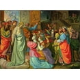 thumbnail image 2 of Cornelius, Peter von 24x19 White Modern Wood Framed Museum Art Print Titled - The Parable of Wise and Foolish Virgins , 2 of 4