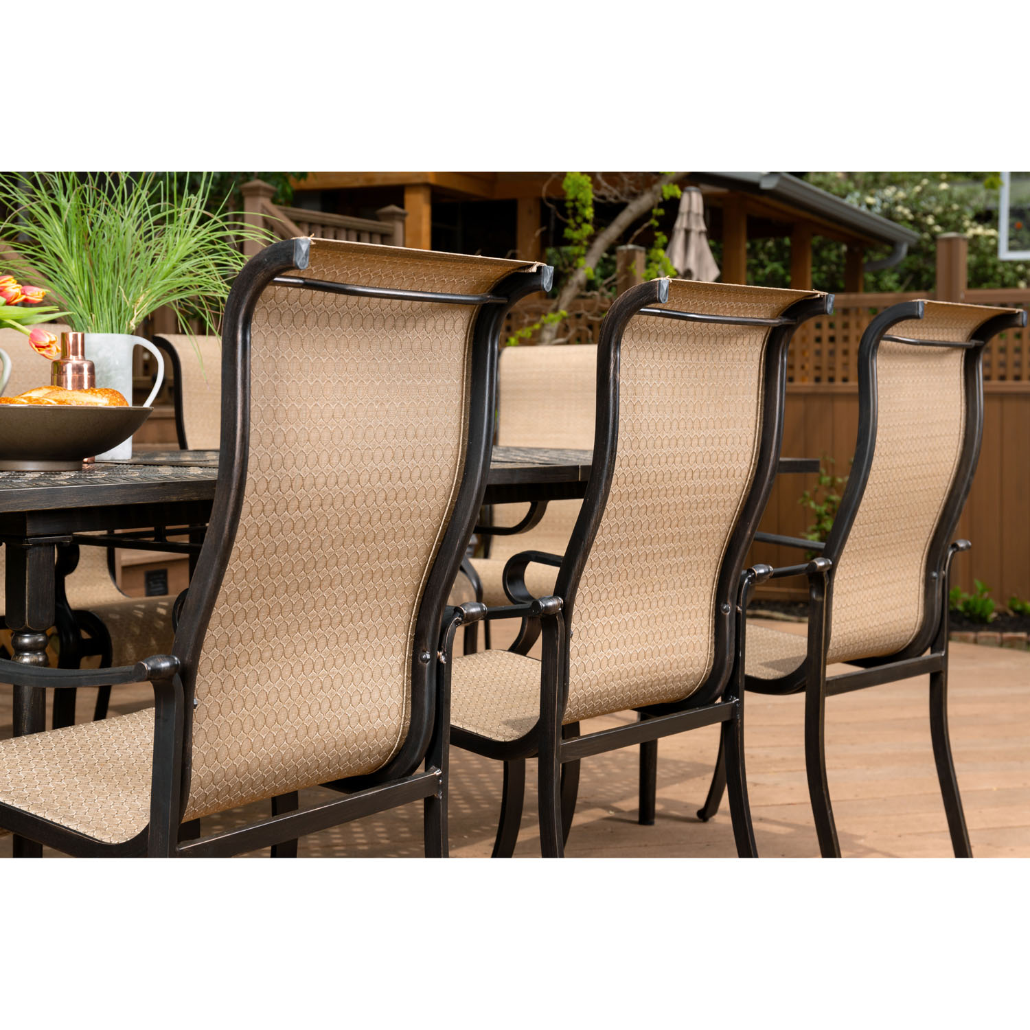 Hanover Brigantine 7-Piece Dining Set with an Expandable Cast-Top Dining Table - image 4 of 14