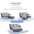 thumbnail image 3 of POCASSY 74" Wide Outdoor Wicker Patio Sofa with Cushions, 3 of 8