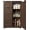 Brown, variant on 33'' Small Food Pantry Cabinet with Doors and Shelves, Noelse Wooden Kitchen Storage Cabinet with 4 Drawers for Kitchen Organization, White