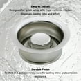 thumbnail image 5 of Westbrass Kitchen Sink Waste Disposal Drain Flange and Stopper, Polished Nickel, 5 of 10