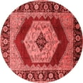 thumbnail image 1 of Ahgly Company Indoor Round Persian Red Traditional Area Rugs, 6' Round, 1 of 4