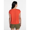 thumbnail image 4 of Time and Tru Women's Twist Front Top, Sizes XS-XXXL, 4 of 6