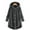 1-Gray, variant on Women Coats Plus Size Clearance Women Plus Size Button Plush Tops Hooded Loose Cardigan Wool Coat Winter Jacket