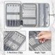 thumbnail image 3 of Travel Organizer For Women, Tangle Free Portable Leather Jewelry Storage Roll Bag Envelope, 3 of 5