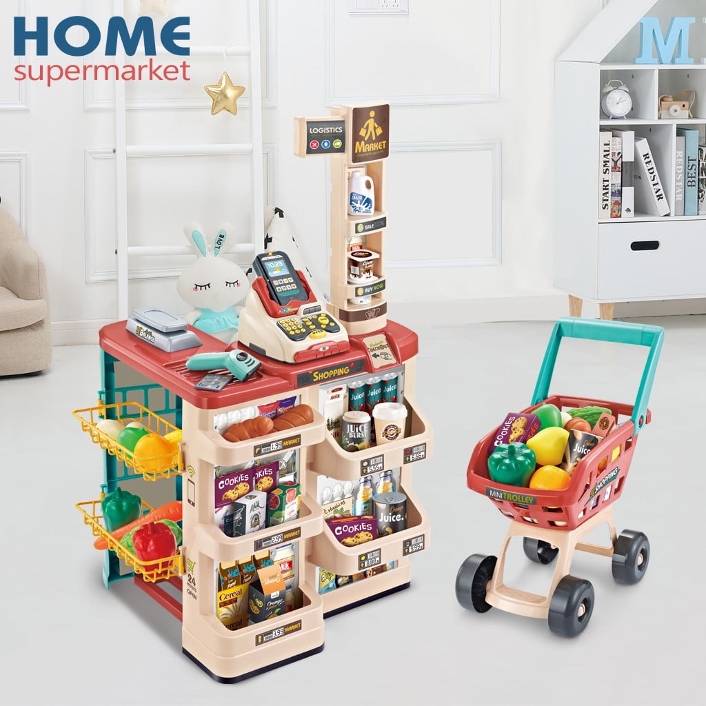 Preschool Toys & Pretend Play 47pcs Kids Ice Cream Cart Shop Toy Role Pretend Play Toys Set Gift