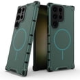 thumbnail image 2 of For Samsung Galaxy S25 Ultra Magnetic Case Corrugated Texture Heat Dissipation Shockproof TPU + PC P, 2 of 4
