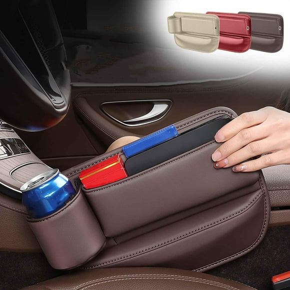 Vaidha Boîte de Rangement pour Sièges de Voiture Boîte de Rangement Multifonctionnelle Voiture Prise Universelle Décoration
