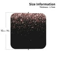thumbnail image 2 of Naloa Rose Gold Glitter1 Coasters for Set of 4 - PU Leather Coasters, Coasters for Table Cup Tea Coffee Beer, Decorative for Kitchen Homedecor (Round), 2 of 6