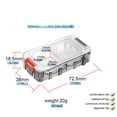 thumbnail image 4 of Caja Aparejos Pesca Gran Capacidad Herramientas Impermeable Con Tapa Transparente (+) Rojo Y, 4 of 4