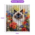 thumbnail image 5 of Welcome Spring Summer Ragdoll Portrait Flower Blue Sky Shower Curtain Cat Lover Kitten Owner Gifts Idea Waterproof Bathroom Bathtub Curtain - 12001, 5 of 5