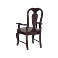 thumbnail image 6 of Linon Adrian Arm Chair Grey Upholstered Seat with Frame in Dark Brown Beechwood, 6 of 9