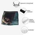 thumbnail image 3 of Xecao Wave Sailboat Shark Print Men's Underwear Boxer Briefs Pack - Your ComfortSoft, Moisture-Wicking, and Breathable Choice for Men's Underwear-Large, 3 of 5