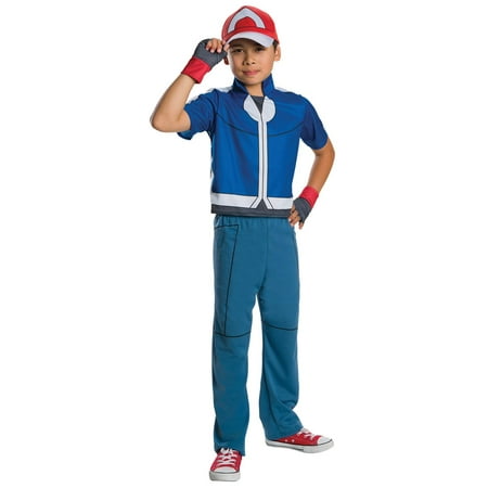 Pokemon - Ash Ketchum Child Costume - Medium (Best Ash Ketchum Cosplay)