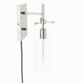 thumbnail image 5 of Skylark Wall Sconce Clear Polished Nickel, 5 of 7