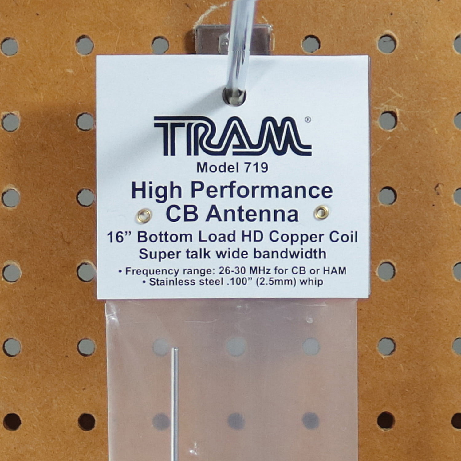 Tram High-Power 3,000-Watt CB Antenna with 16" Bottom Load Heavy-Duty Copper Coil