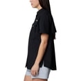 thumbnail image 3 of Camisa de pesca Columbia PFG Bahama II de manga corta para mujer, color negro, 3 of 7