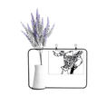 thumbnail image 1 of Obra maestra de dibujo China chino peregrinación Tarjeta de jarrón de lavanda artificial, 1 of 3