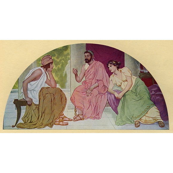 Washington Dc, Usa - Library Of Congress Mural - Paris Print By Mary Evans Grenville Collins Postcard Collection