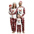 thumbnail image 7 of Linfrsh Family Pajamas Matching Sets Family Christmas Pajamas Matching Sets Xmas PJs Sets Holiday Jammies Sleepwear Purple,6-7Y, 7 of 7