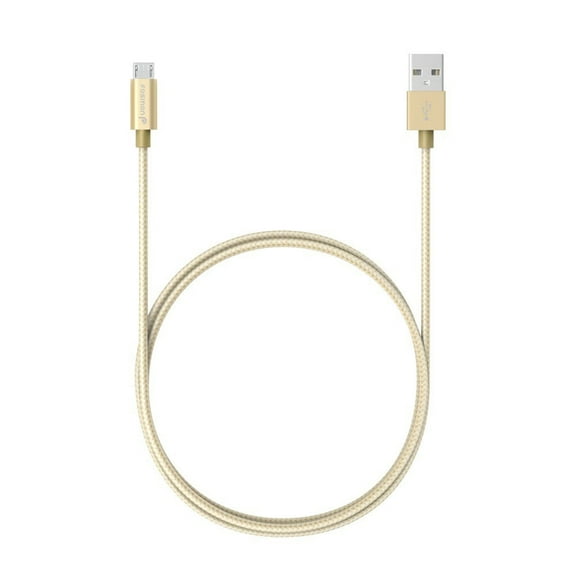 Fosmon (5 Packs - 3FT) High-Speed Micro USB to USB Sync & Charge Data Cable for Samsung, Motorola, HTC, Nokia, LG, Google Nexus, Sony Xperia, OnePlus, Smartphones & Tablets (Gold)