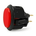 thumbnail image 2 of Bouton-poussoir Léger Petit Multi Couleurs Arcade Ronde Interrupteur Réinitialisation Automatique Court Chemin de Touche Sensible Accessoire de Jeu DIY PC Noir Rouge, 2 of 9